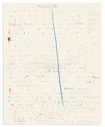 DOYLE, ARTHUR CONAN. Autograph Manuscript, unsigned, fragmentary draft of the final chapter of his last book, The Edge of The Unknown,